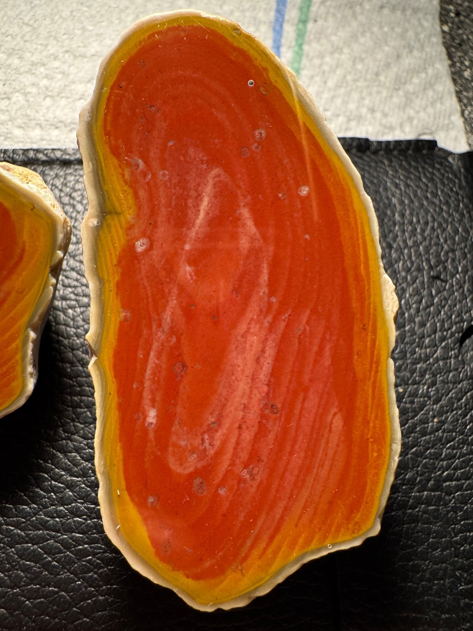 Pair of bean ore jasper