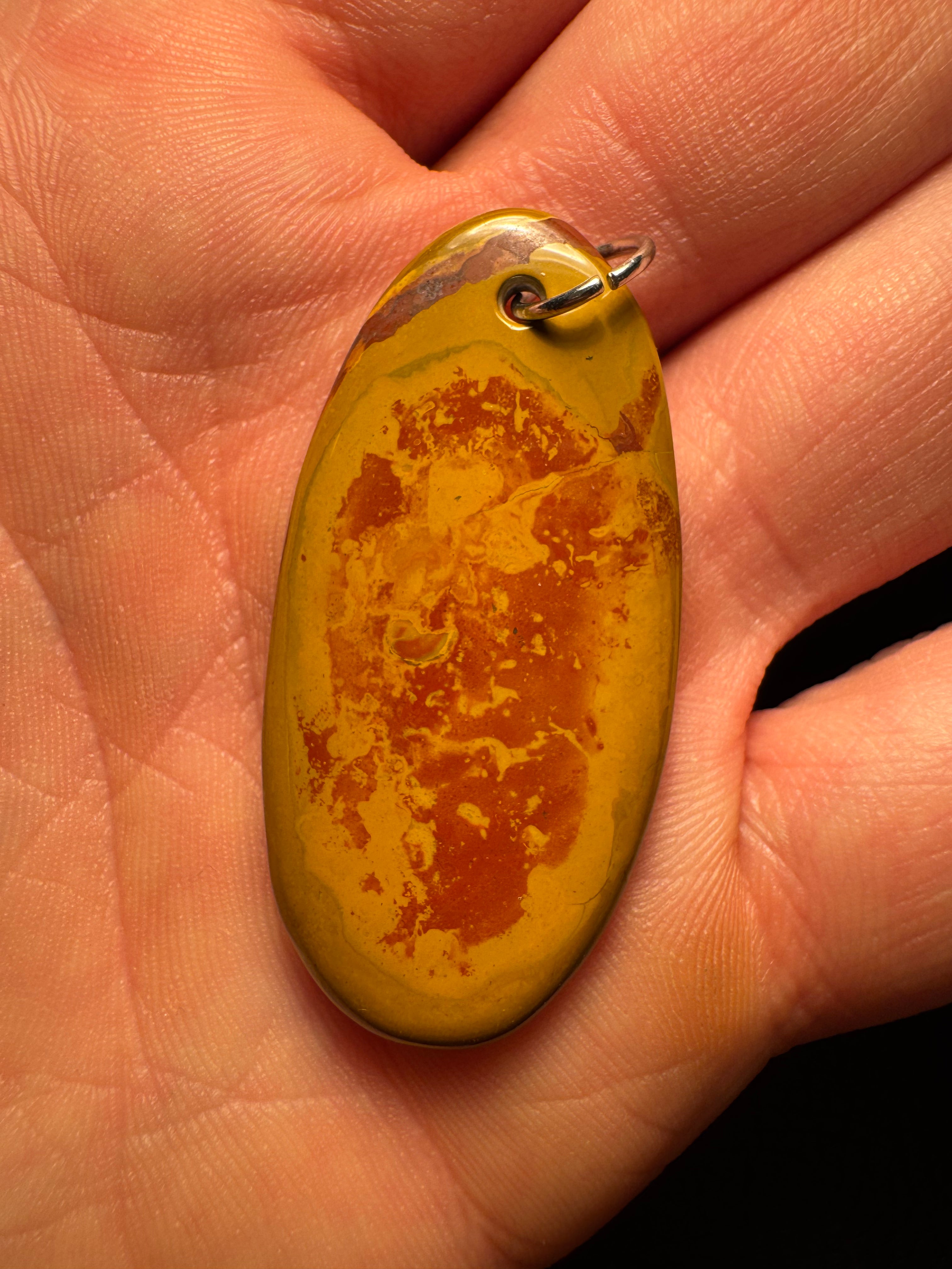 Wood Jasper Pendant "Medallion"