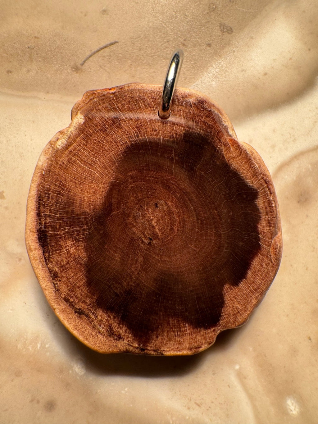 Handcrafted Petrified Wood Pendant
