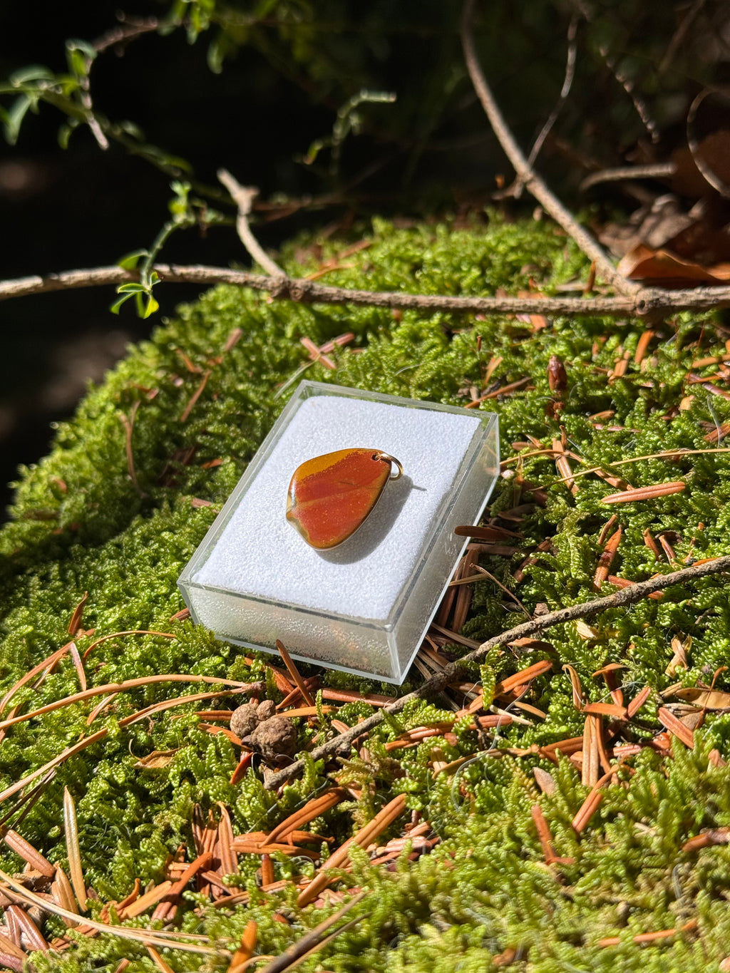 Bohnerzjaspis Schmuck Anhänger