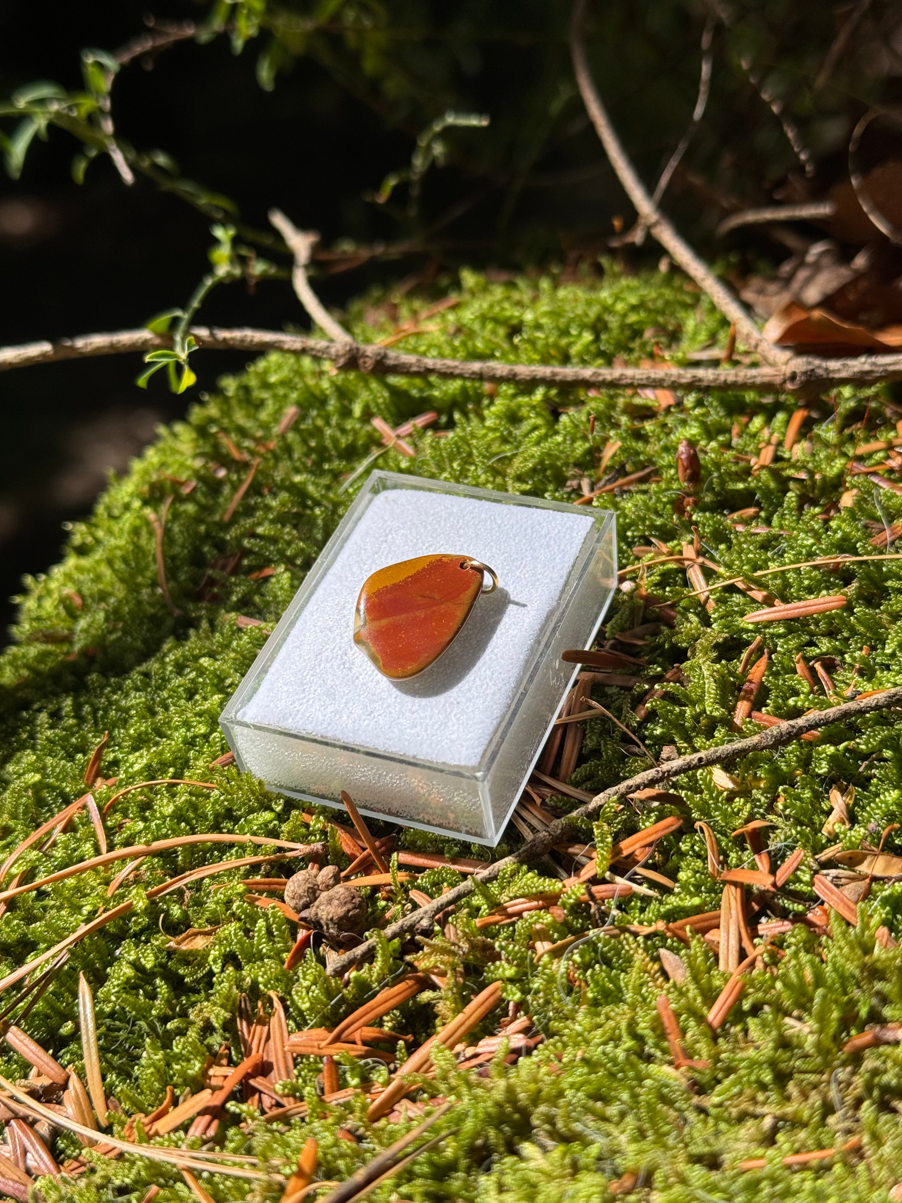 Bohnerzjaspis Schmuck Anhänger