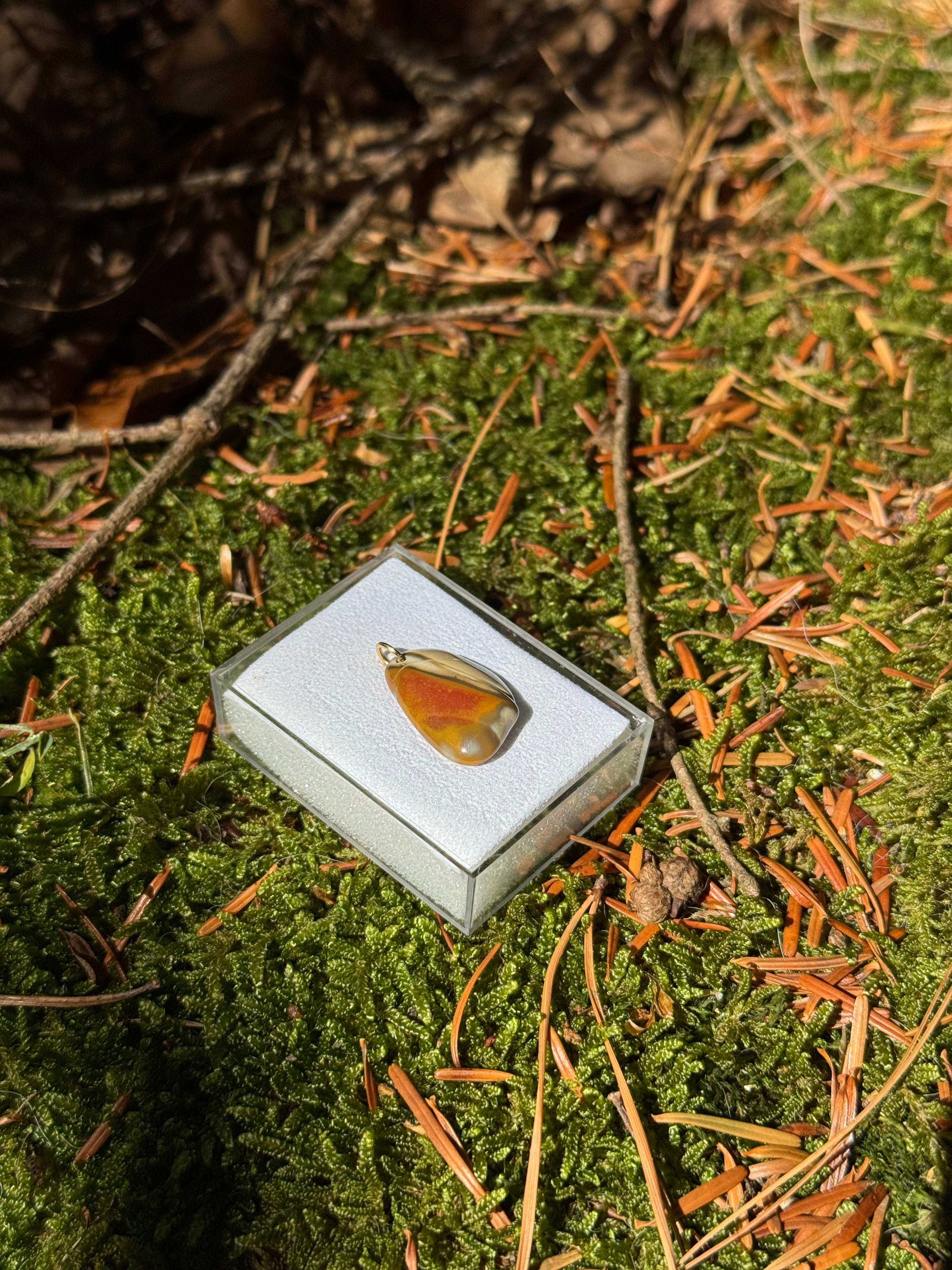 Bohnerzjaspis Schmuck Anhänger