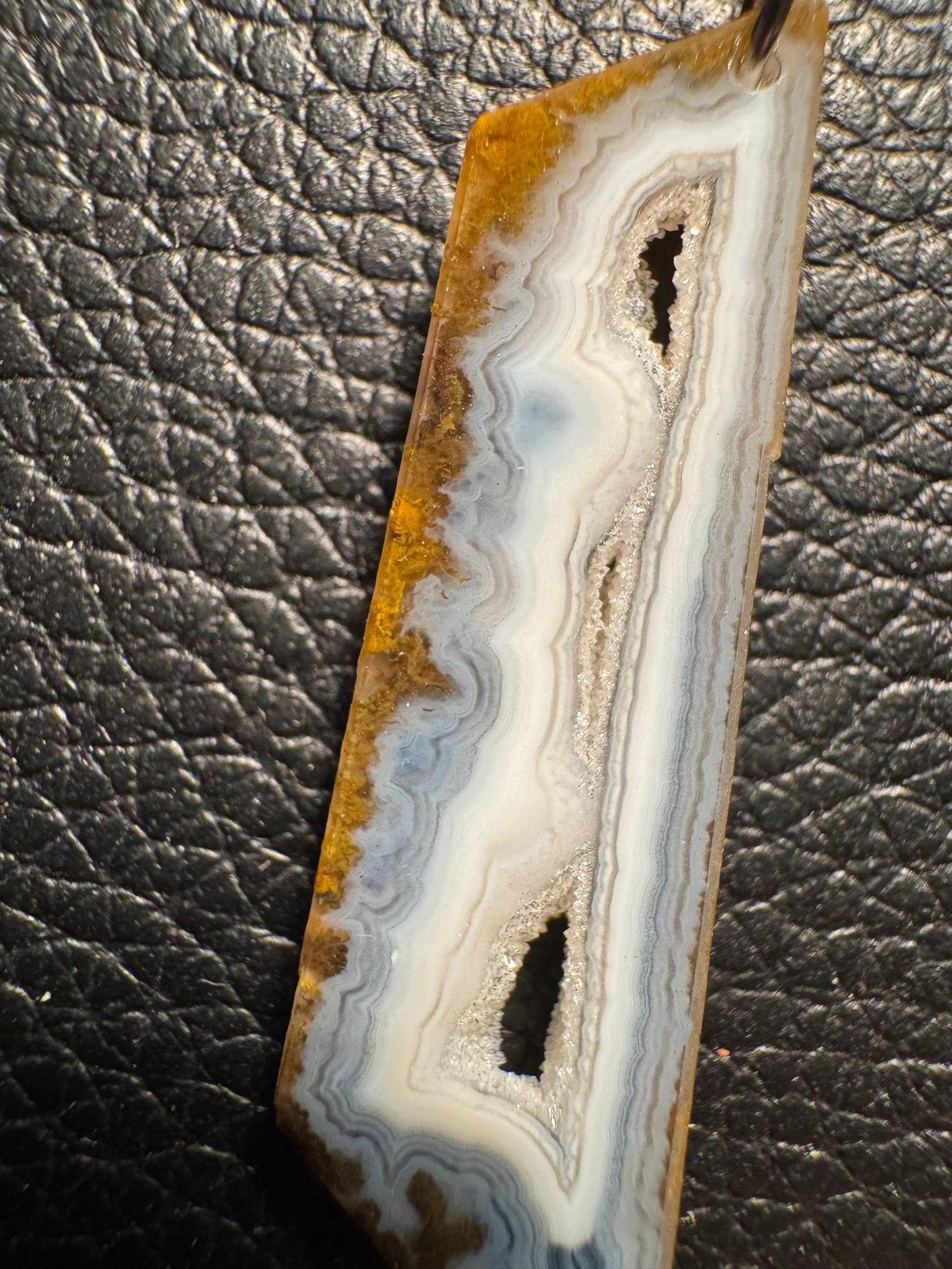 Paraiba Agate Pendant, Square