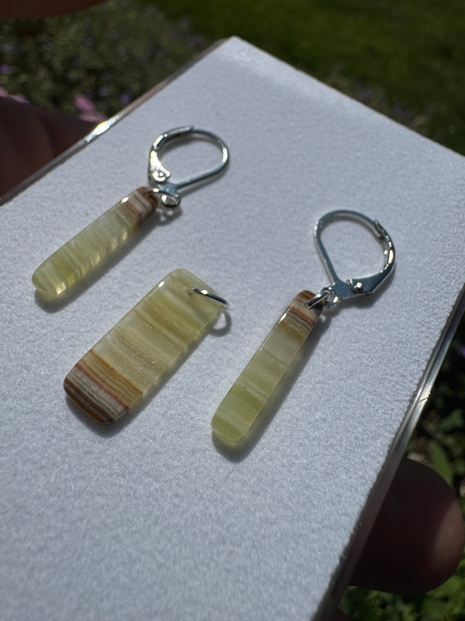 Onyx als Schmuckset