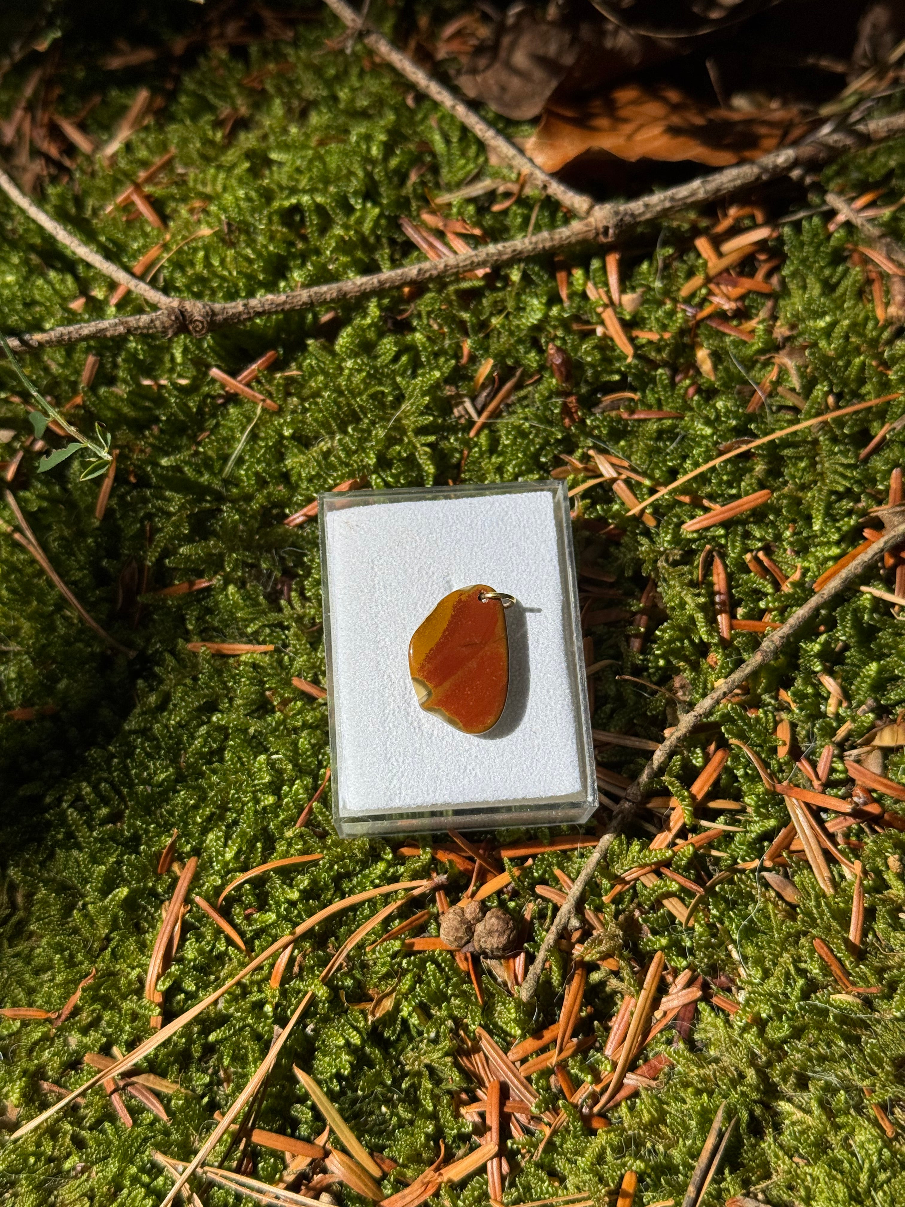 Bohnerzjaspis Schmuck Anhänger