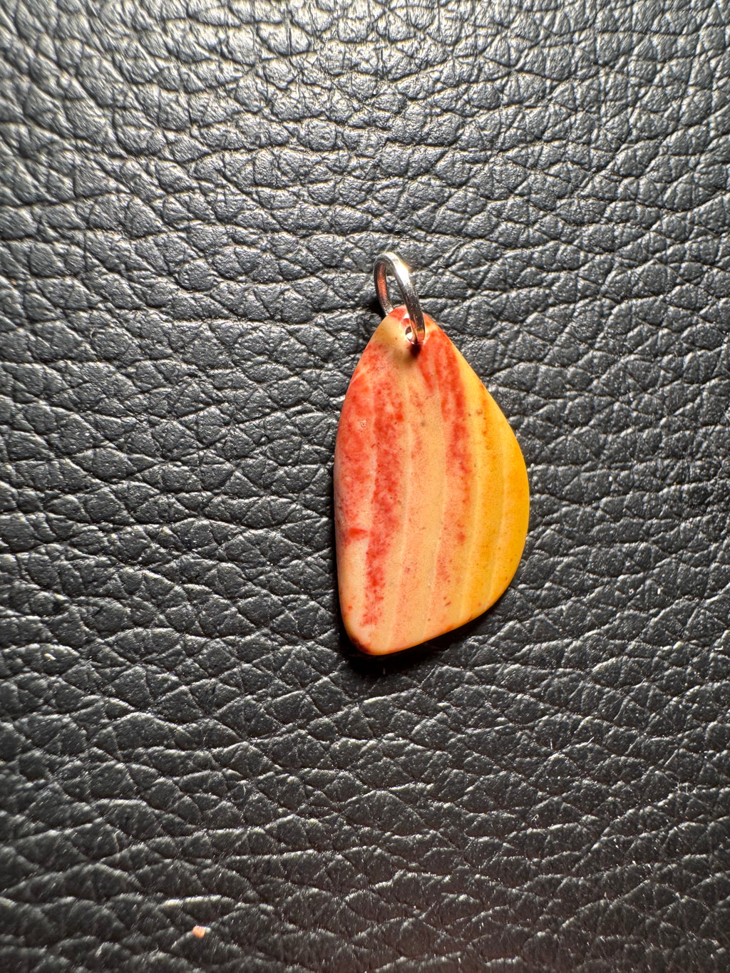 Bohnerzjaspis Anhänger Liesegangsche Ringe