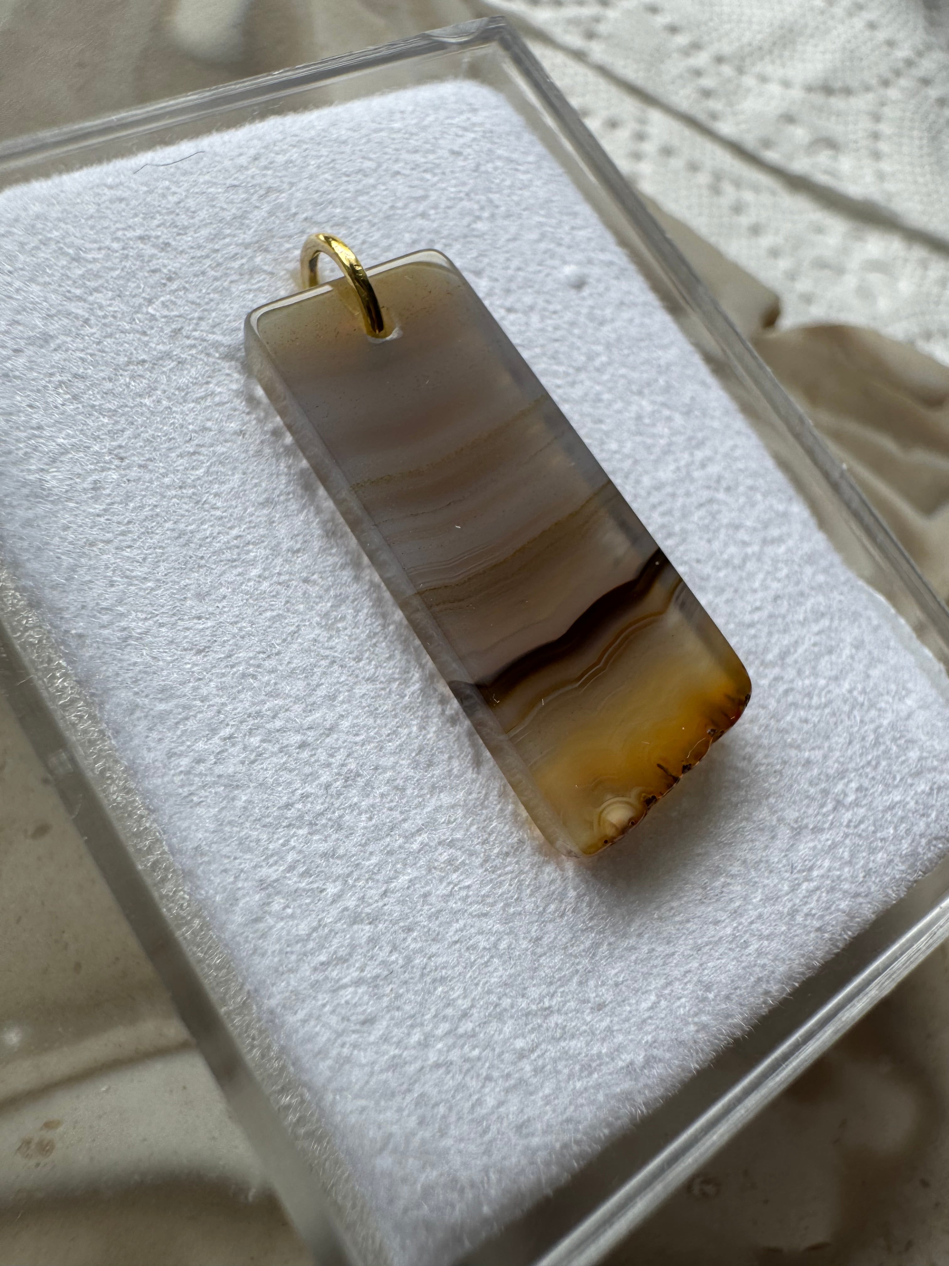 Handgearbeiteter Schmuck Anhänger aus Brasilianischem Achat