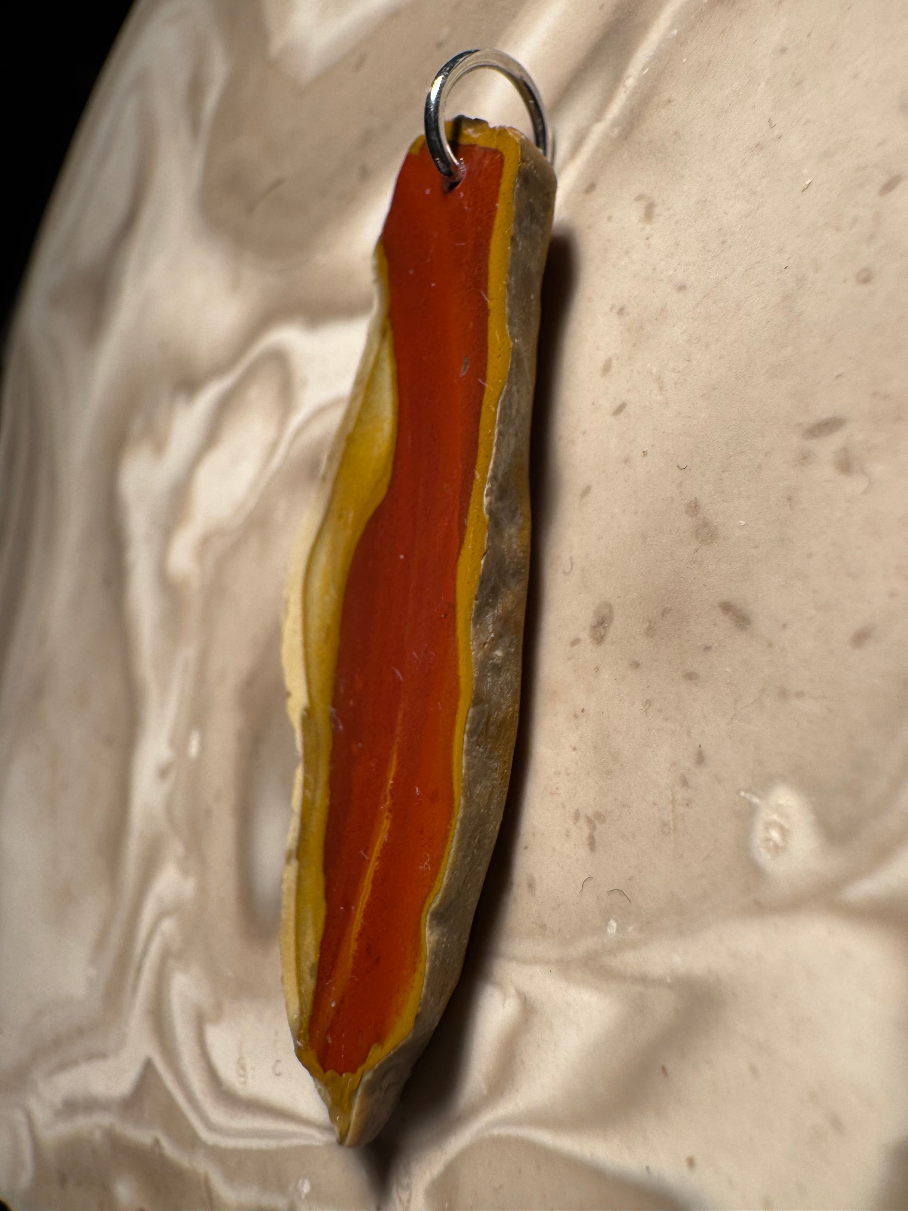 Handgefertigter Bohnerzjaspis Anhänger