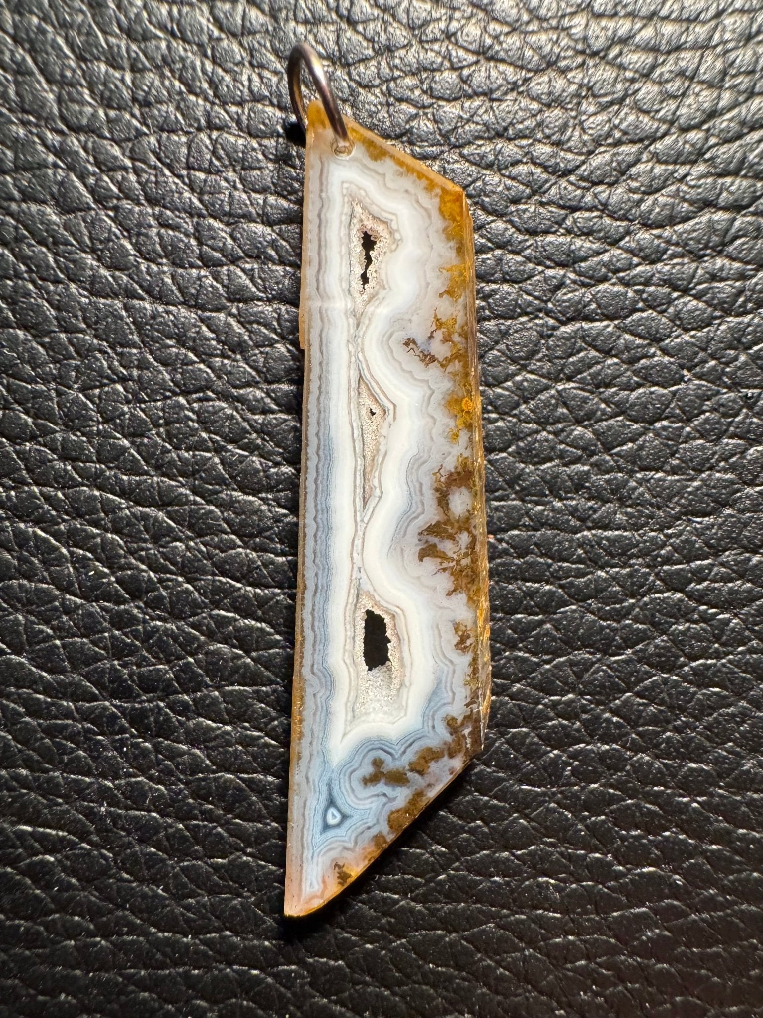 Paraiba Agate Pendant, Square
