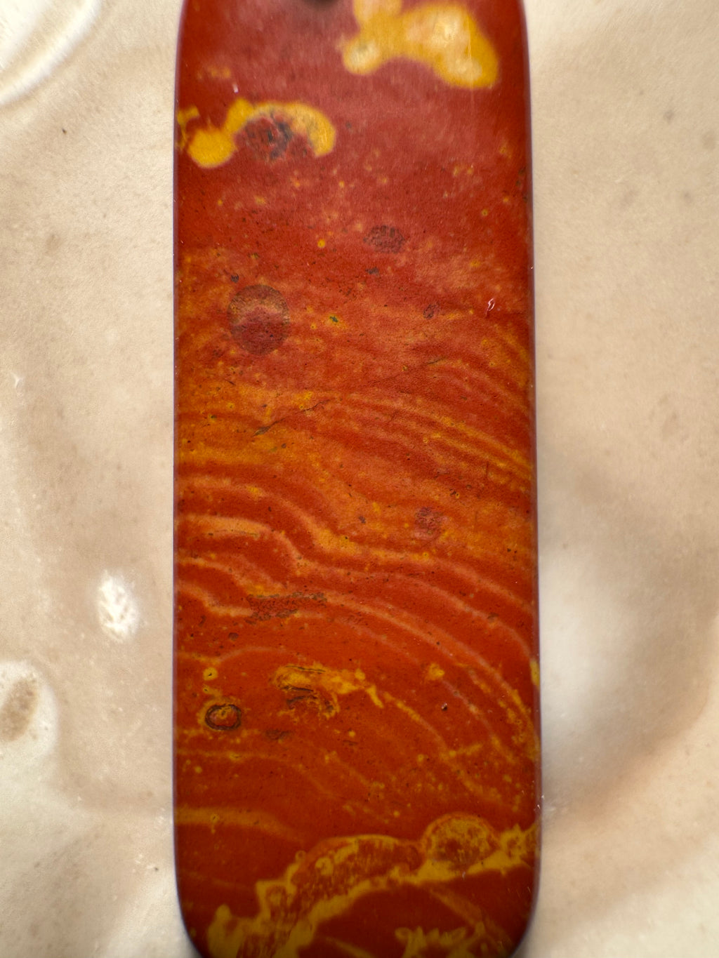 Handgefertigter Bohnerzjaspis Anhänger