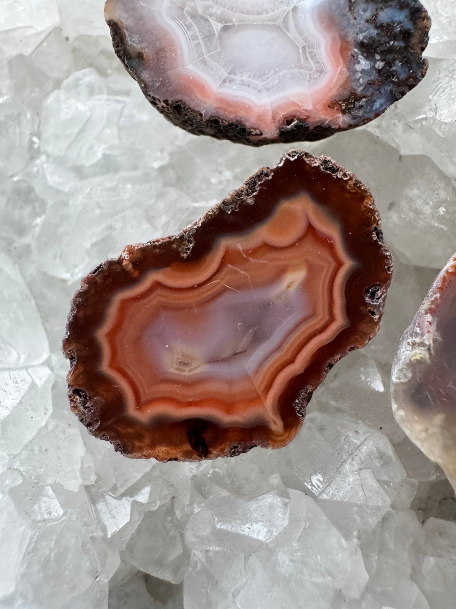 6 Achate Verschiedene Fundstellen