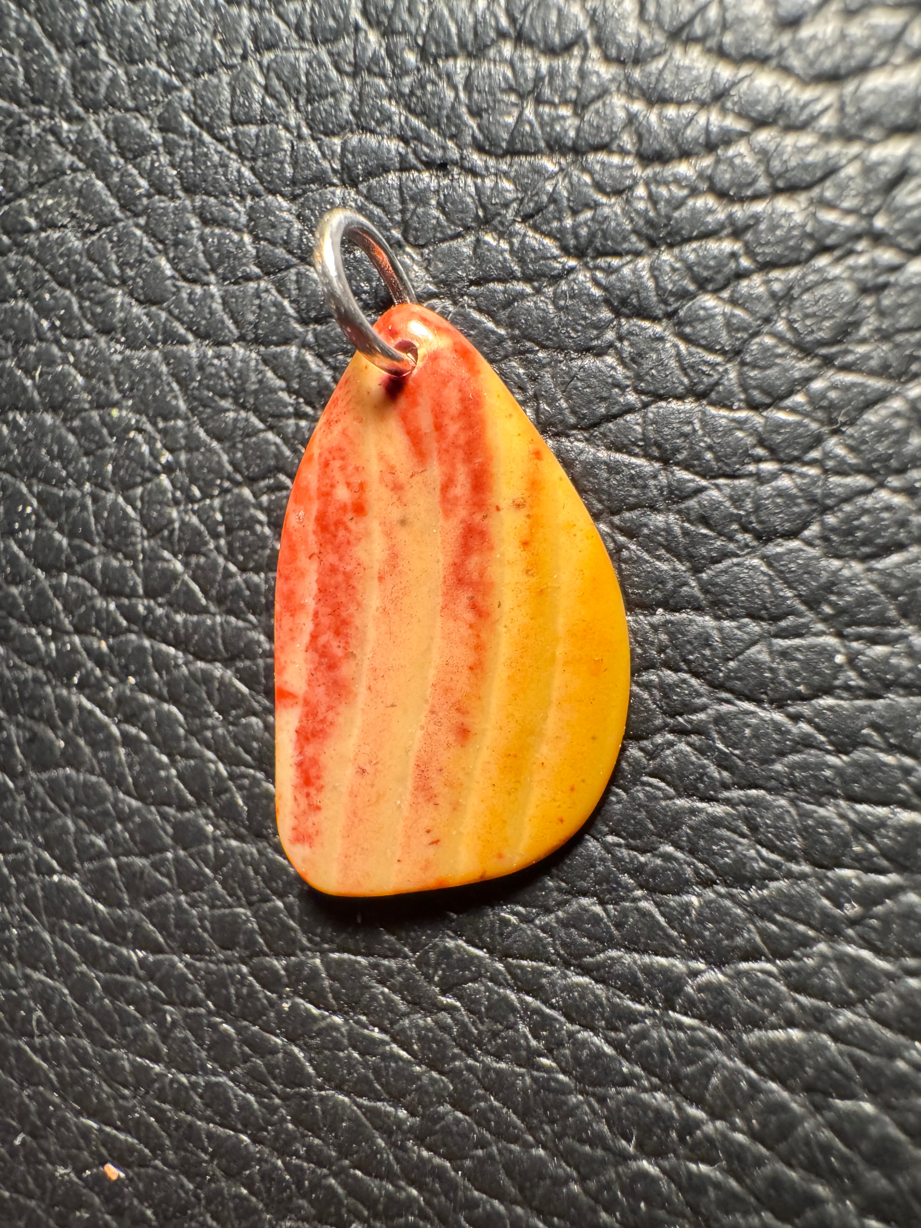 Bohnerzjaspis Anhänger Liesegangsche Ringe