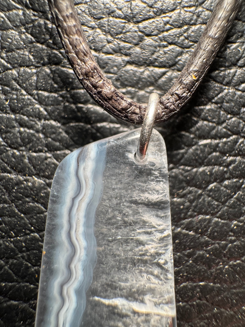 Paraiba Agate Pendant 5-sided