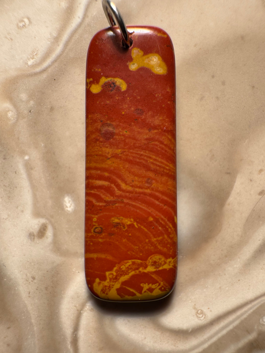 Handgefertigter Bohnerzjaspis Anhänger