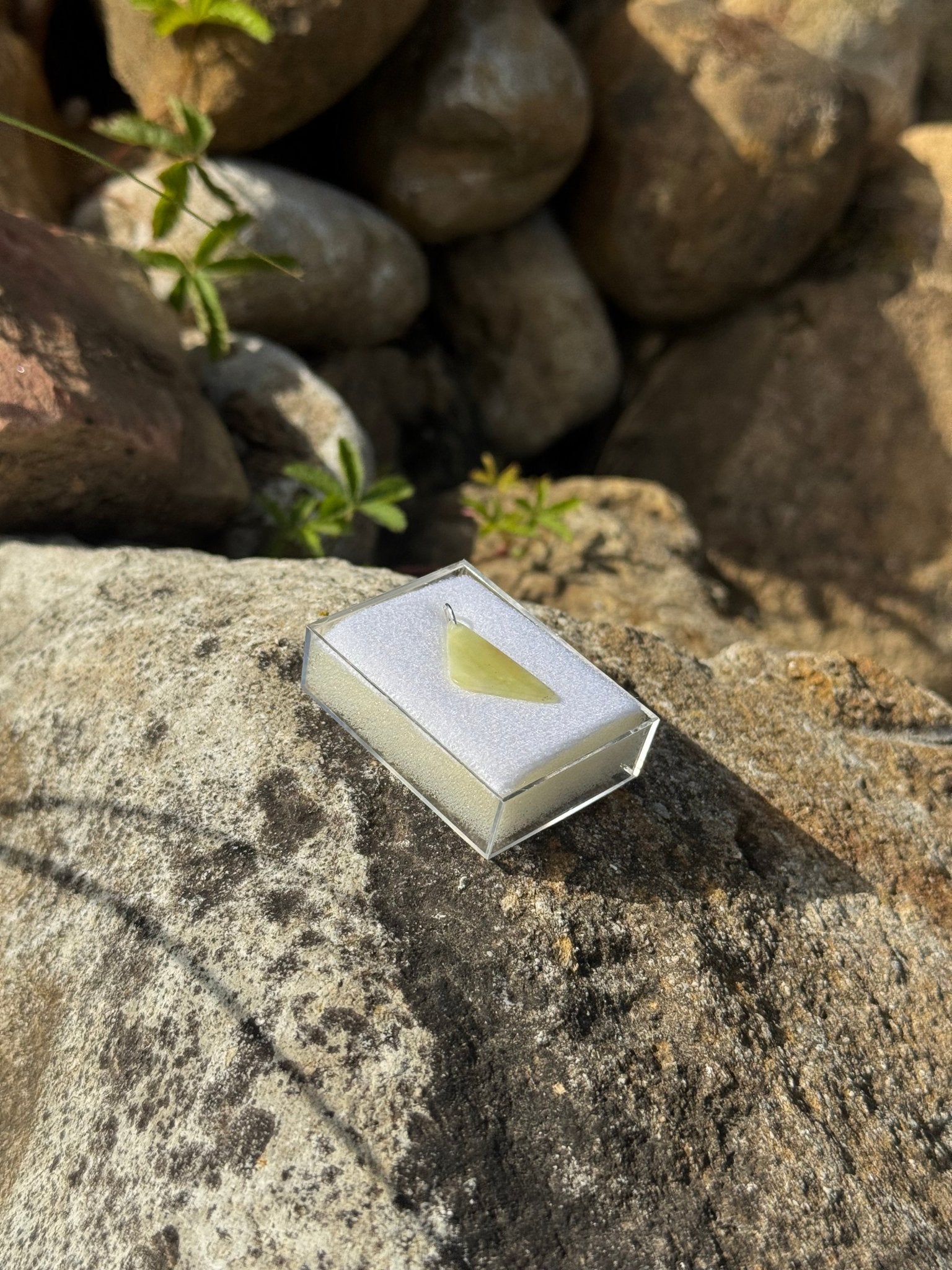 Banded Calcite Jewelry Pendant