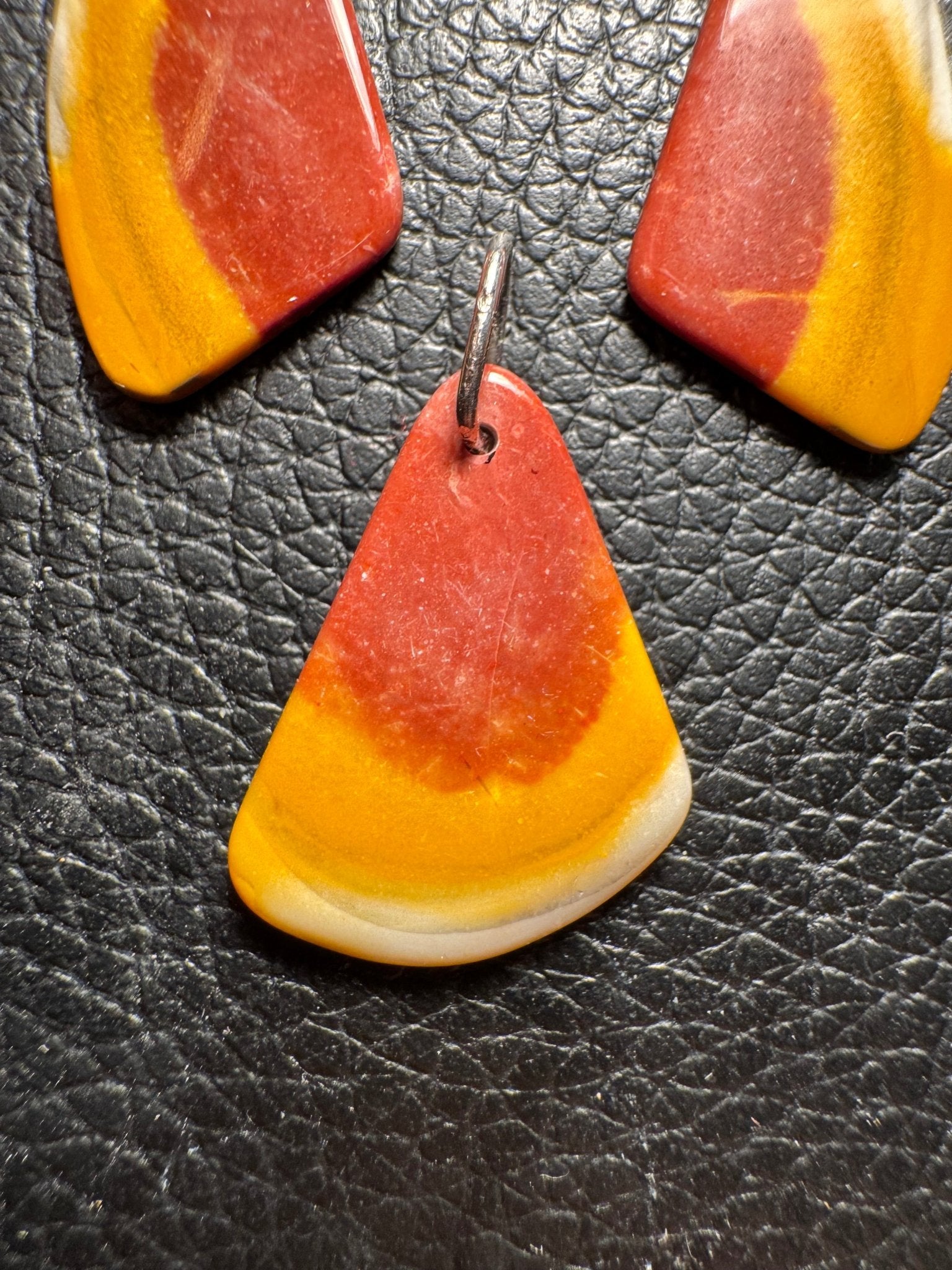 Bohnerzjaspis Schmuckset "Elegant"