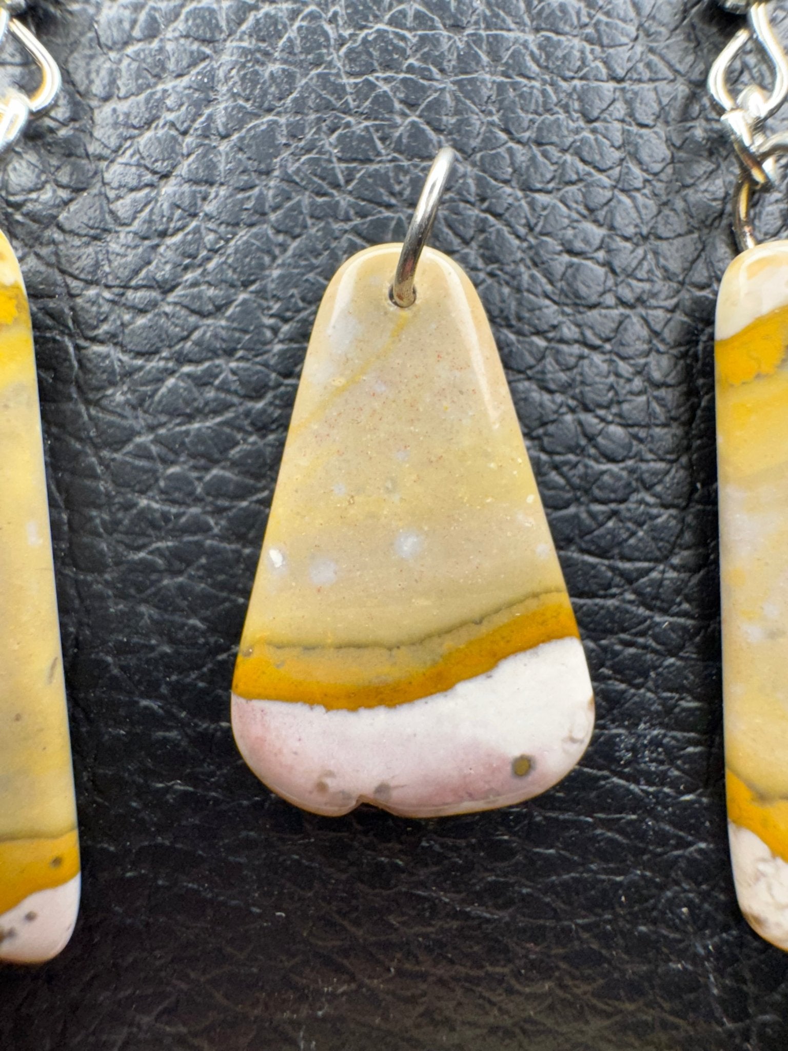Bohnerzjaspis Schmuckset "Cream"