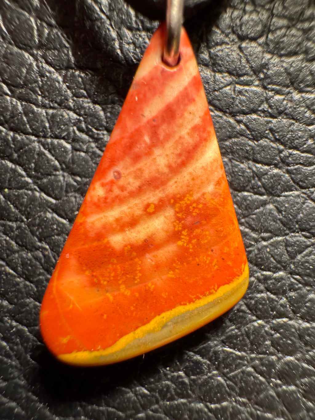 Bohnerzjaspis Anhänger Liesegangsche Ringe