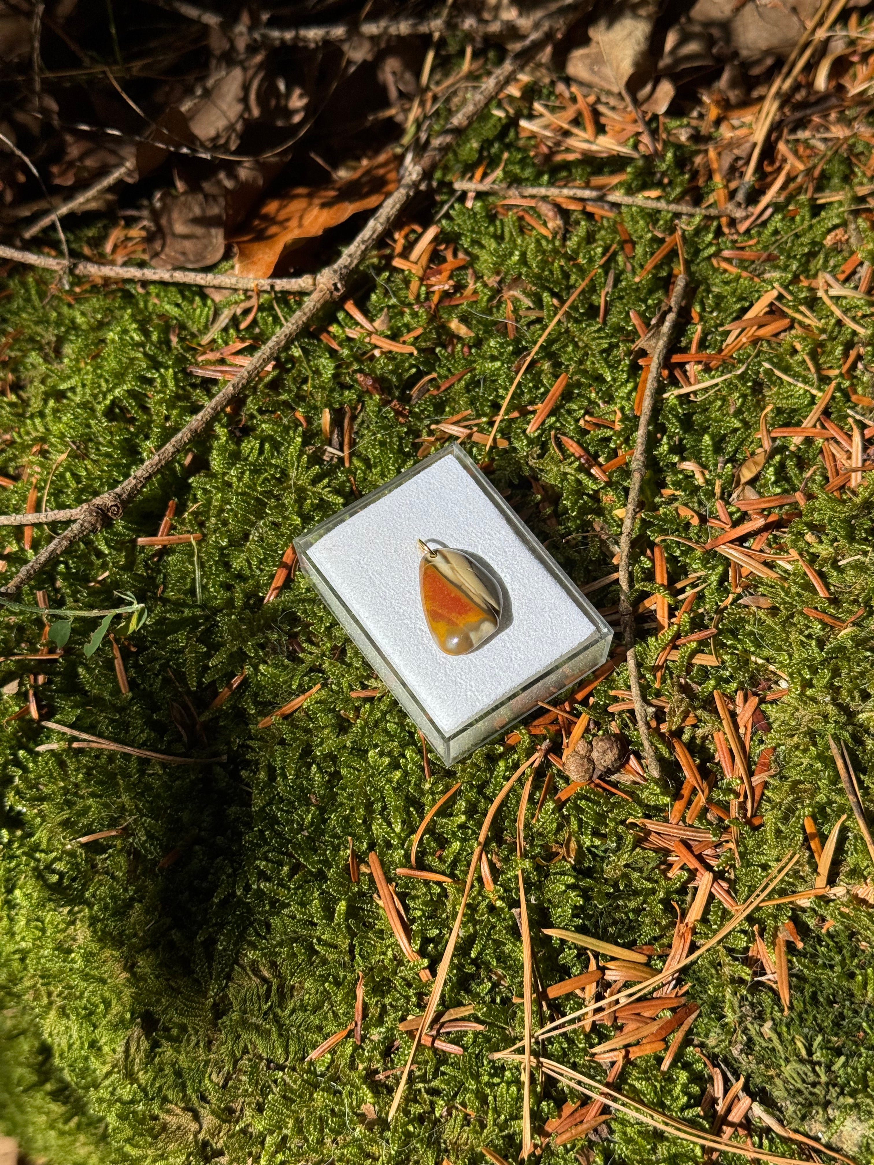 Bohnerzjaspis Schmuck Anhänger