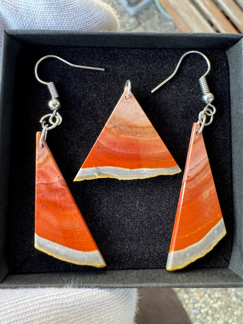 Statement Schmuckset aus Bohnerzjaspis