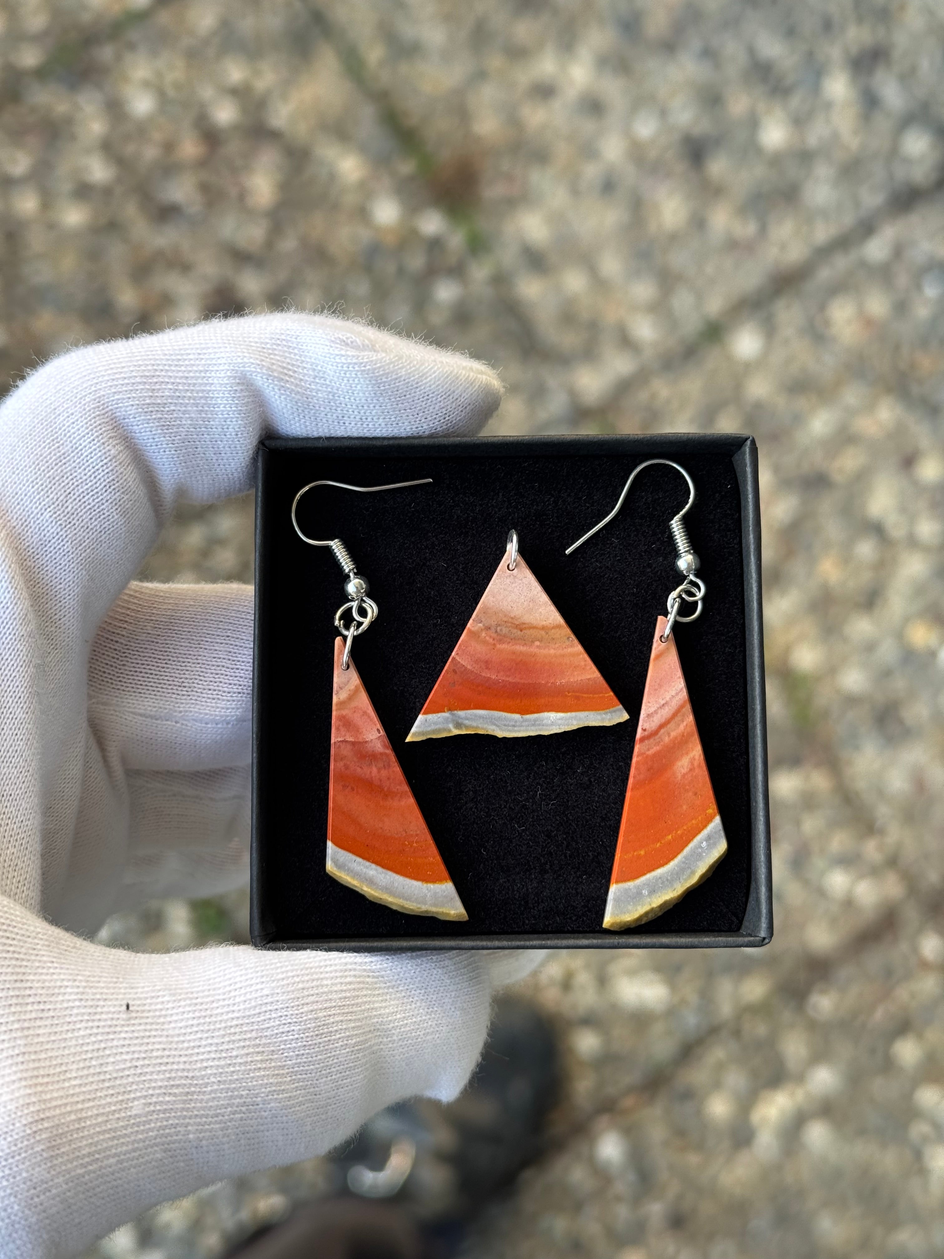 Statement Schmuckset aus Bohnerzjaspis