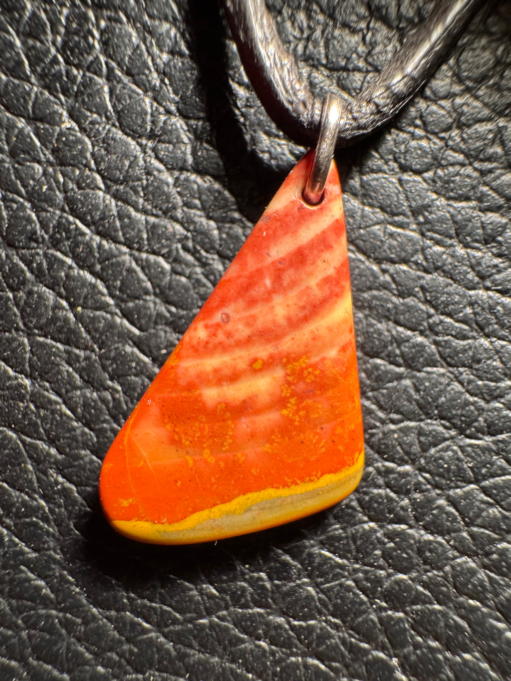 Bohnerzjaspis Anhänger Liesegangsche Ringe