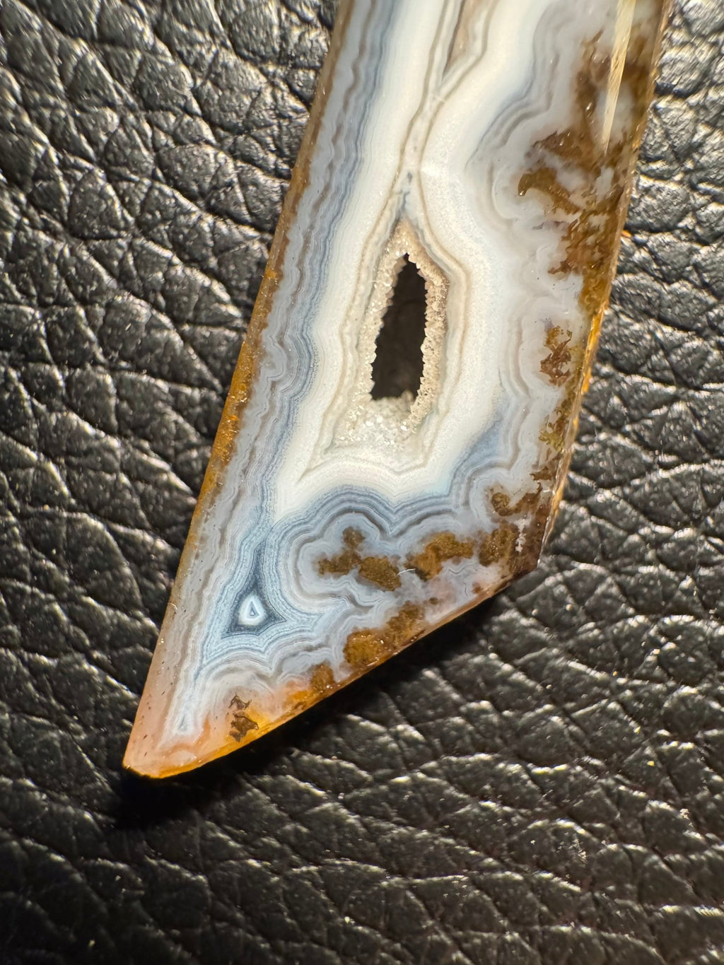Paraiba Agate Pendant, Square