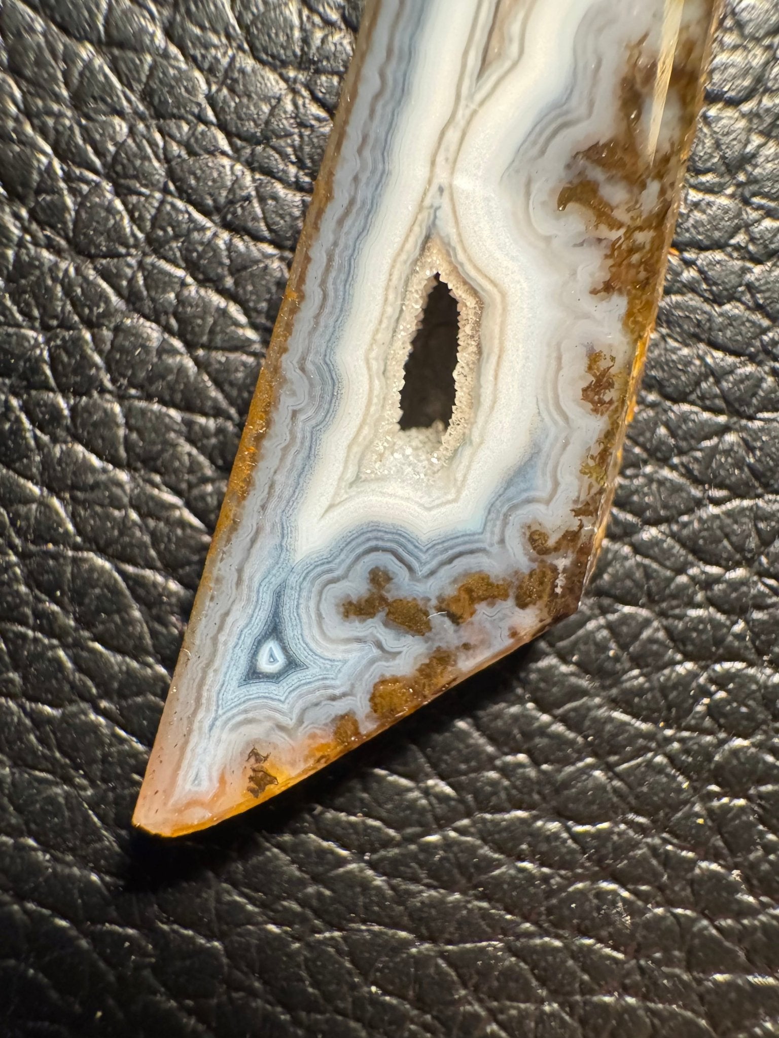 Paraiba Agate Pendant, Square