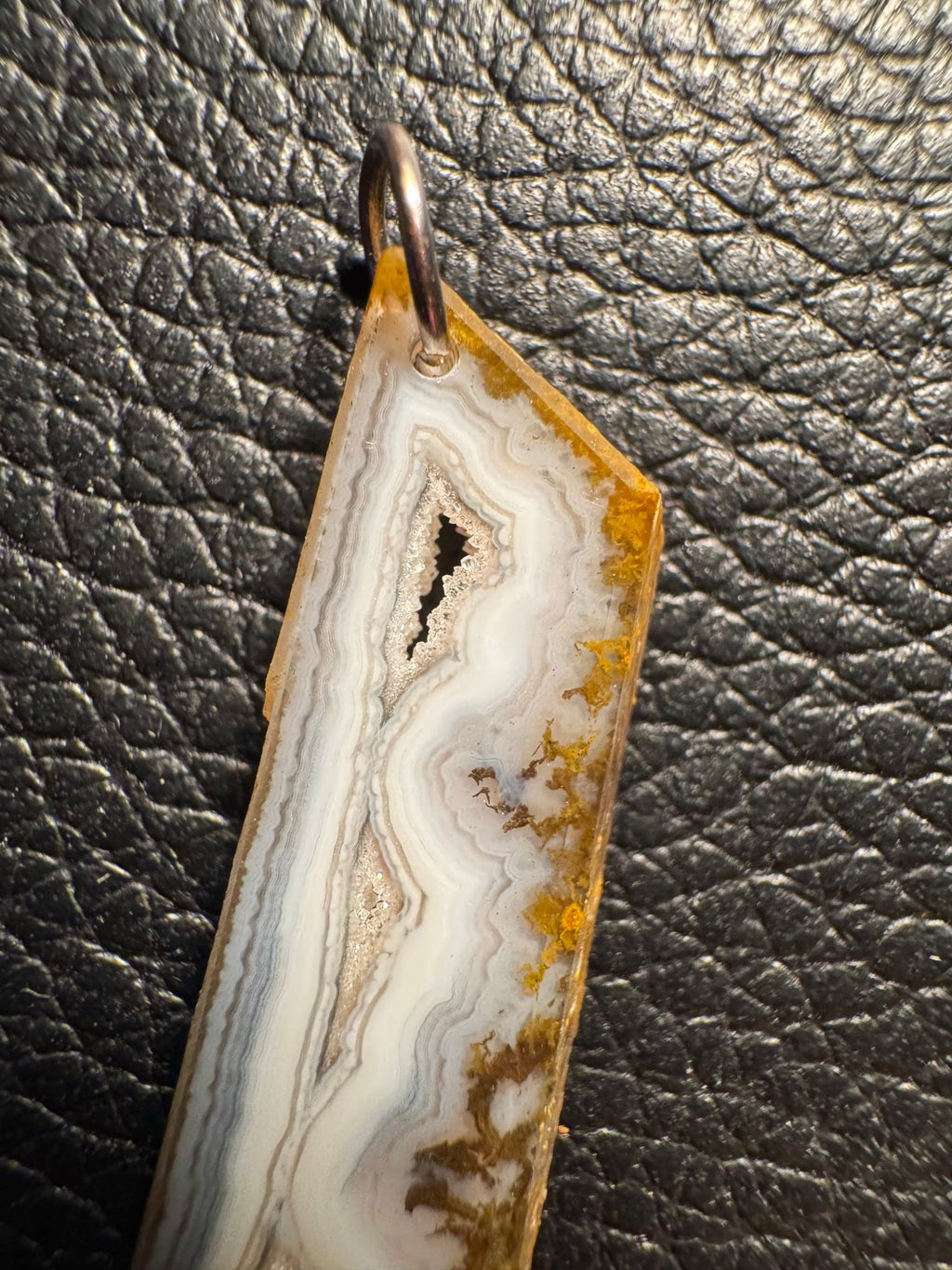 Paraiba Agate Pendant, Square