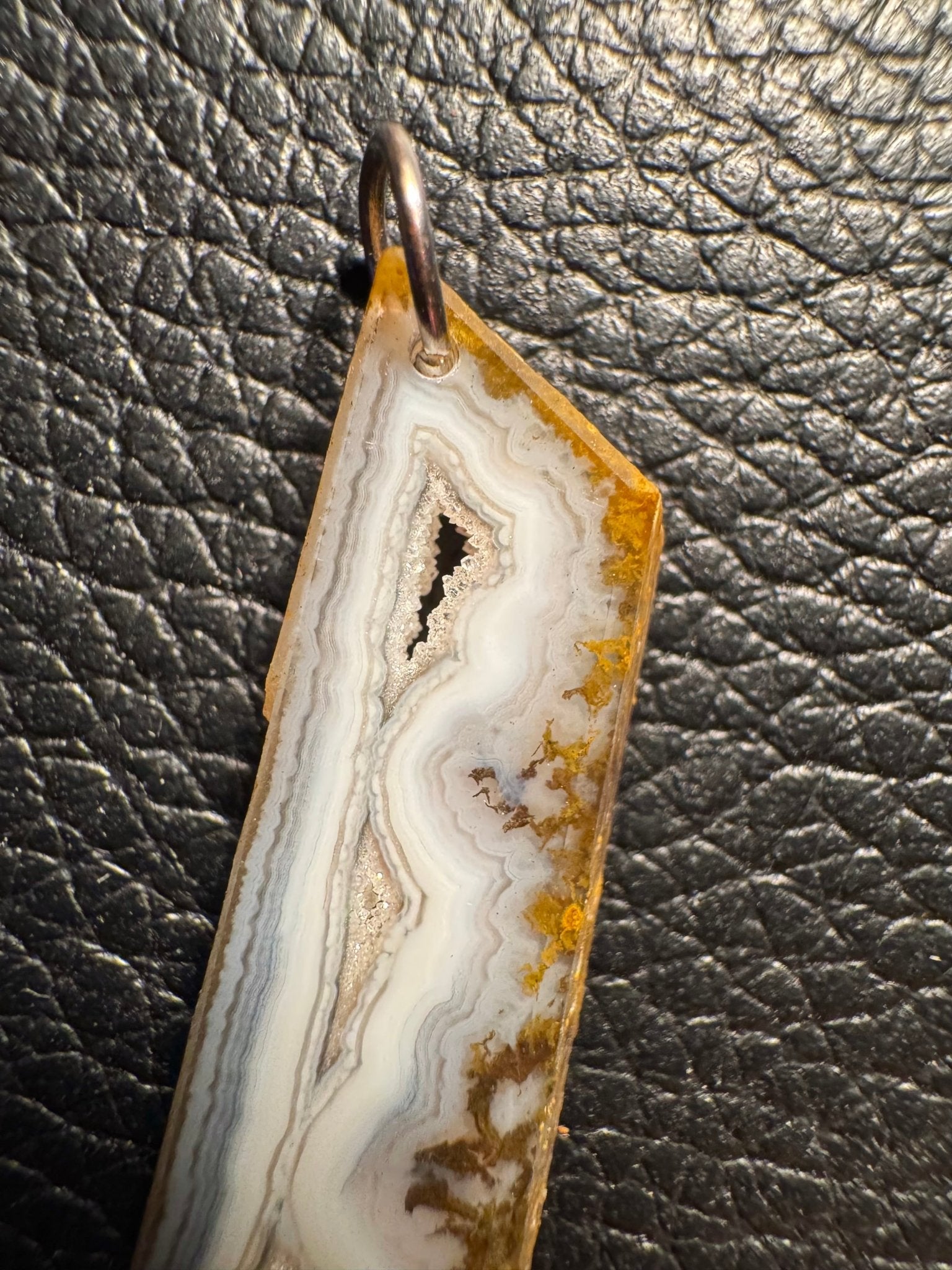 Paraiba Agate Pendant, Square