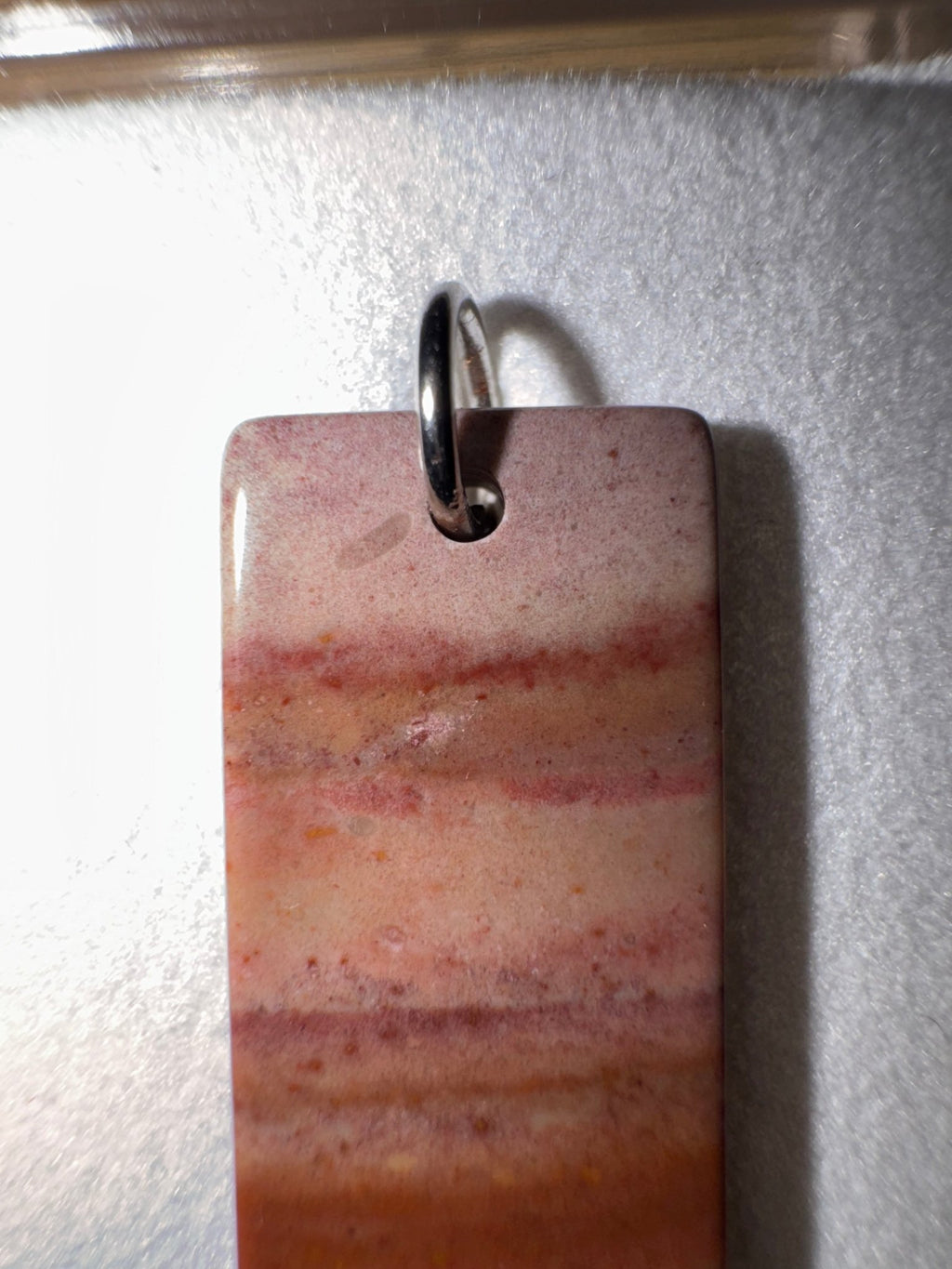 Bohnerzjaspis Anhänger – Jaspis Schmuck, Naturstein handgefertigt