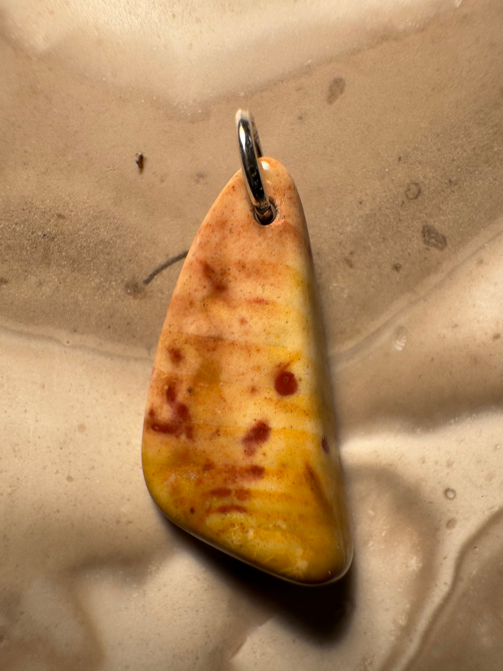 Native Style Bohnerzjaspis Anhänger