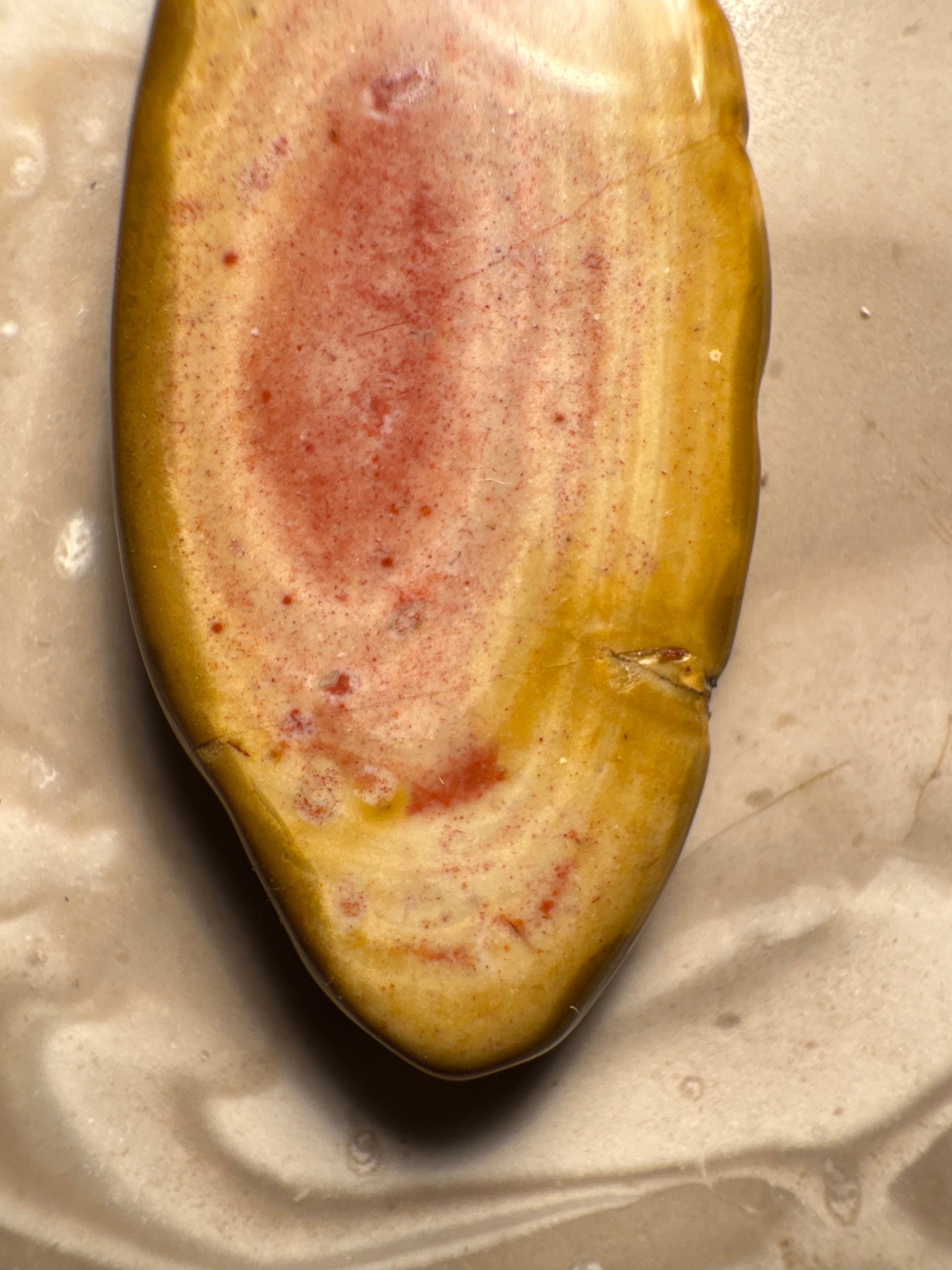 Handgefertigter Bohnerzjaspis Anhänger