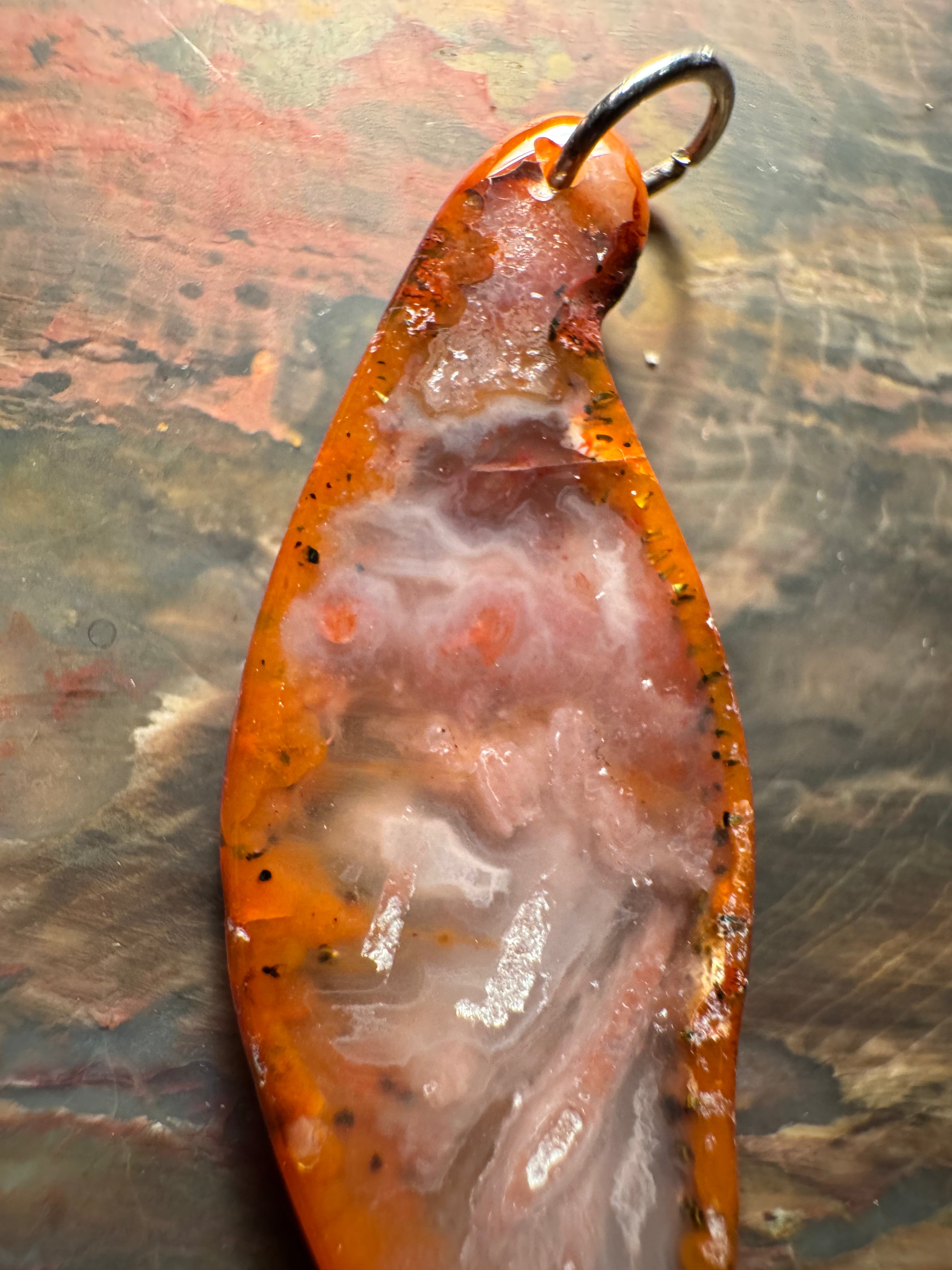 Achat Anhänger Pseudomorphosen Marokko