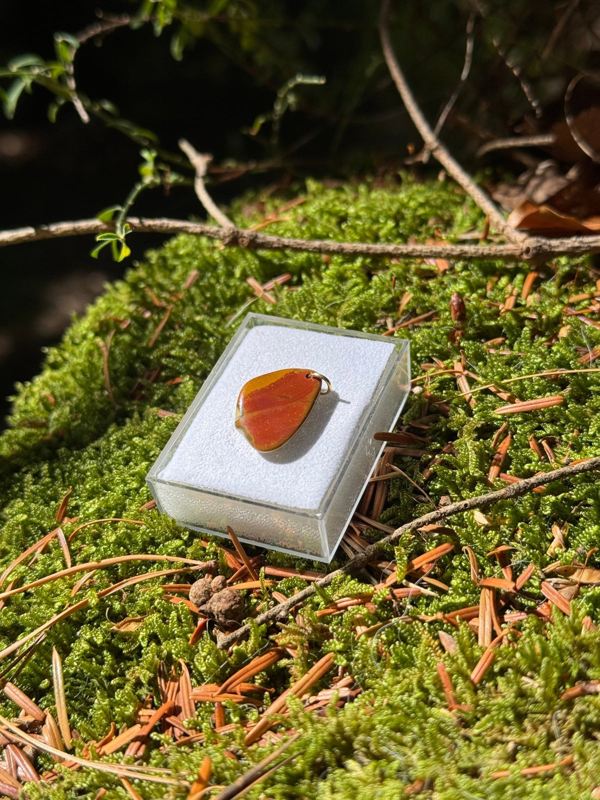 Bohnerzjaspis Schmuck Anhänger - Mineralien Manufaktur