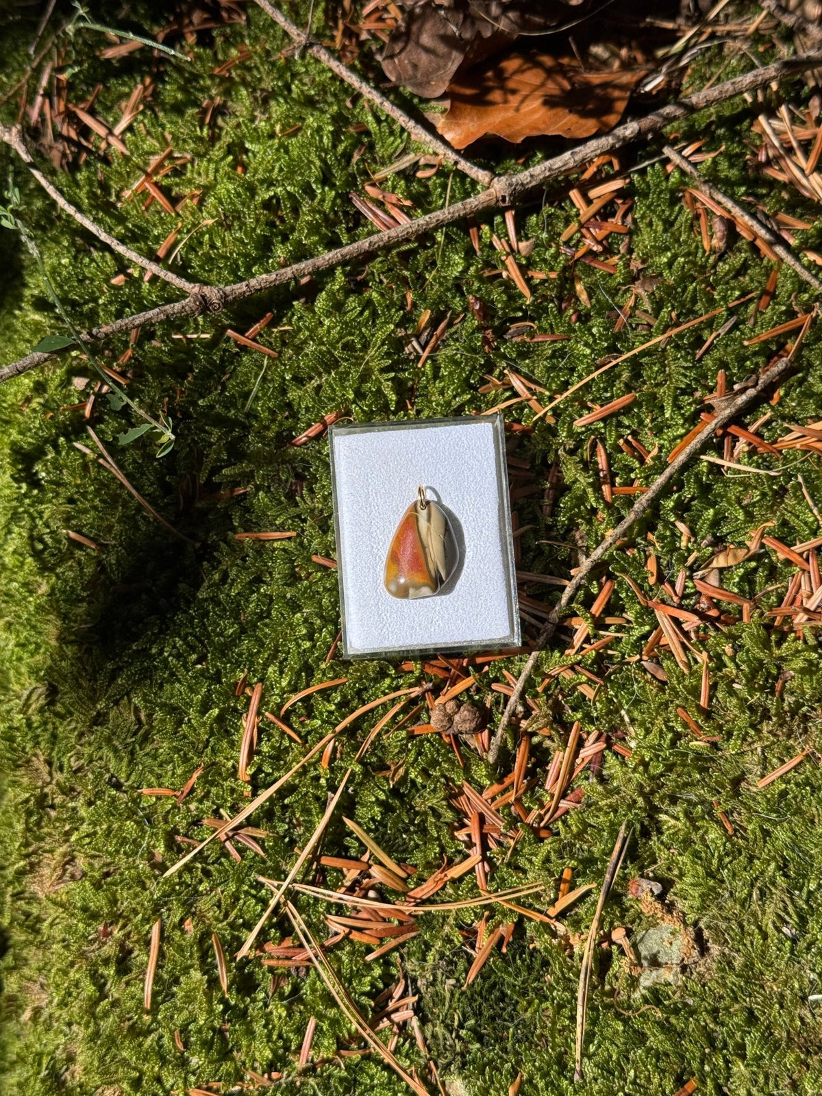 Bohnerzjaspis Schmuck Anhänger - Mineralien Manufaktur
