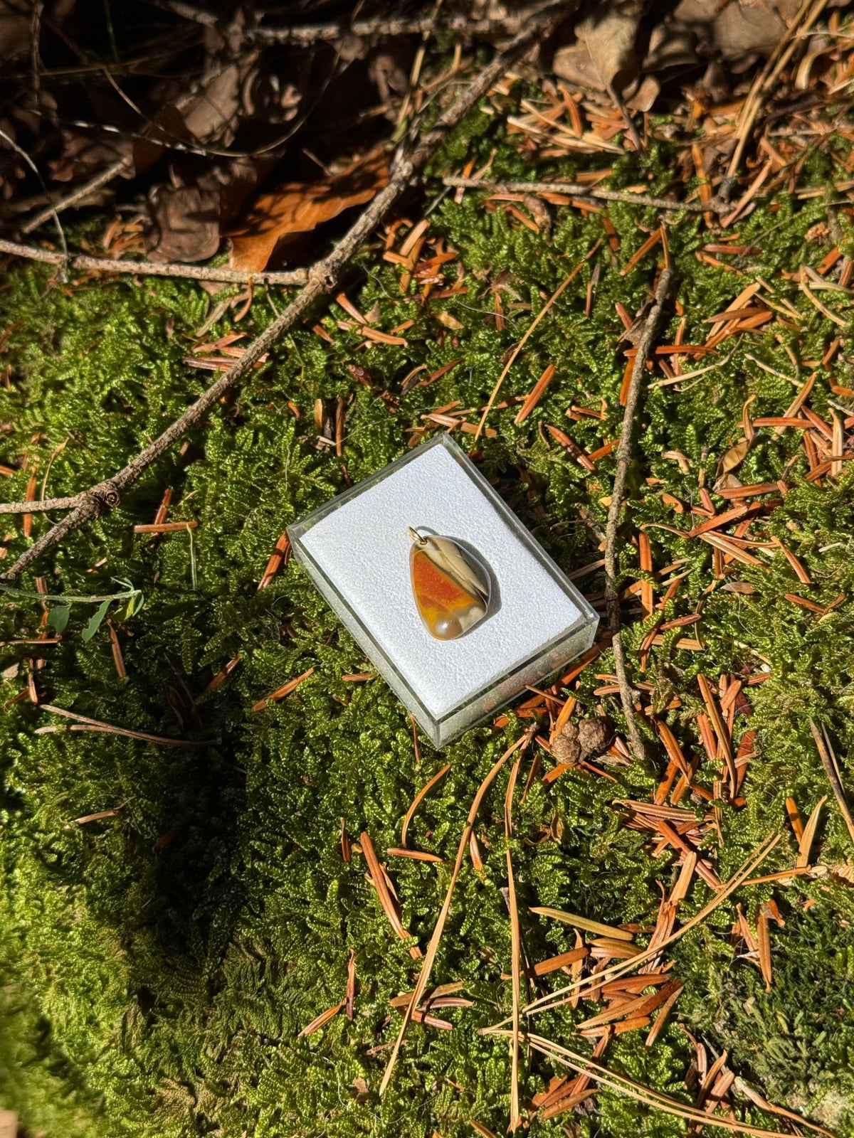 Bohnerzjaspis Schmuck Anhänger - Mineralien Manufaktur